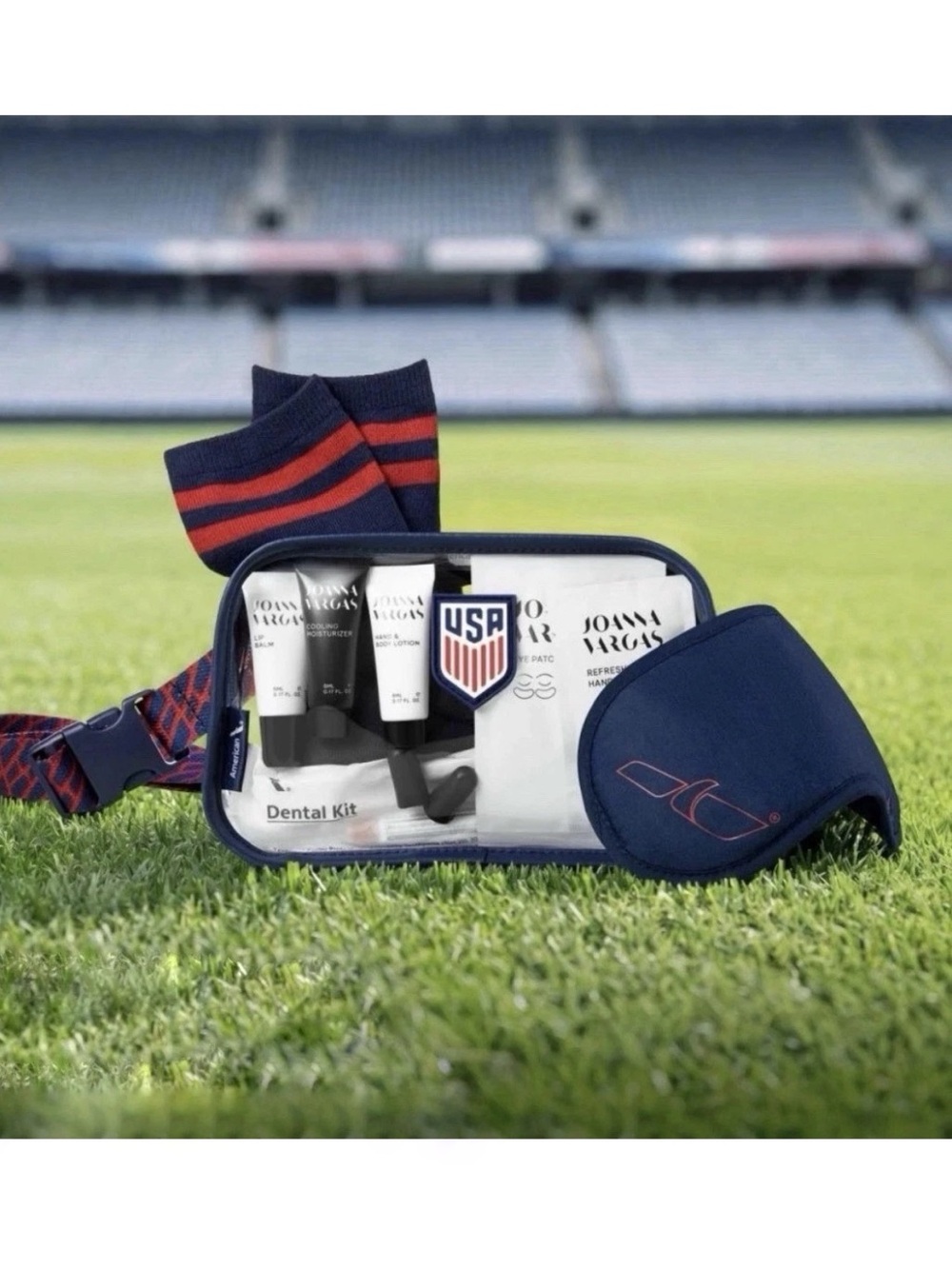 American Airlines U.S. Soccer 2026 World Cup Amenity Kit Crossbody Belt Bag New